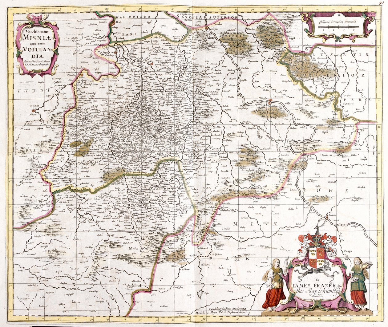 Saksen, Duitsland door Frederick de Wit