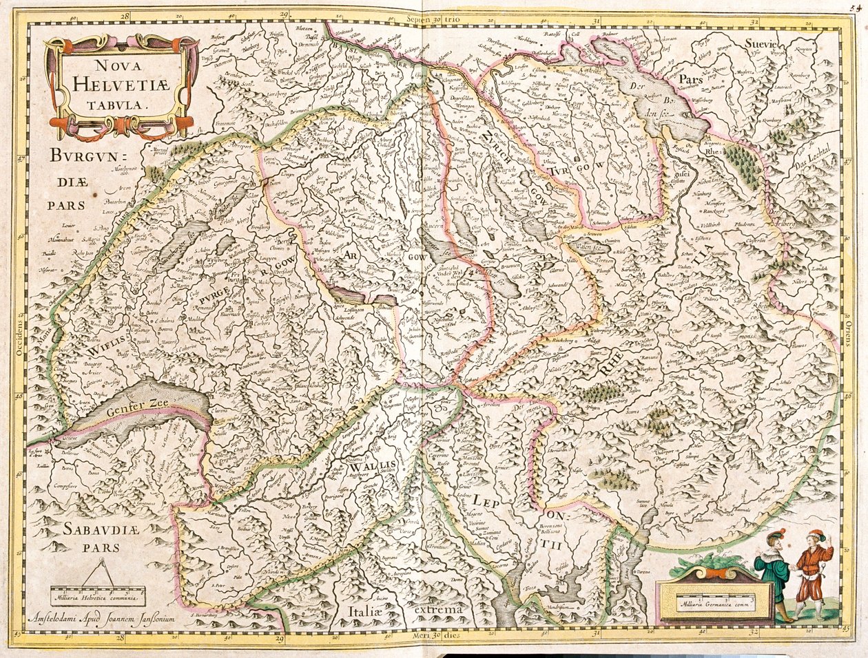 Zwitserland door Frederick de Wit