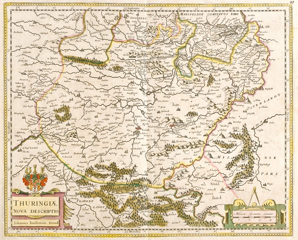 Thüringen, Duitsland door Frederick de Wit