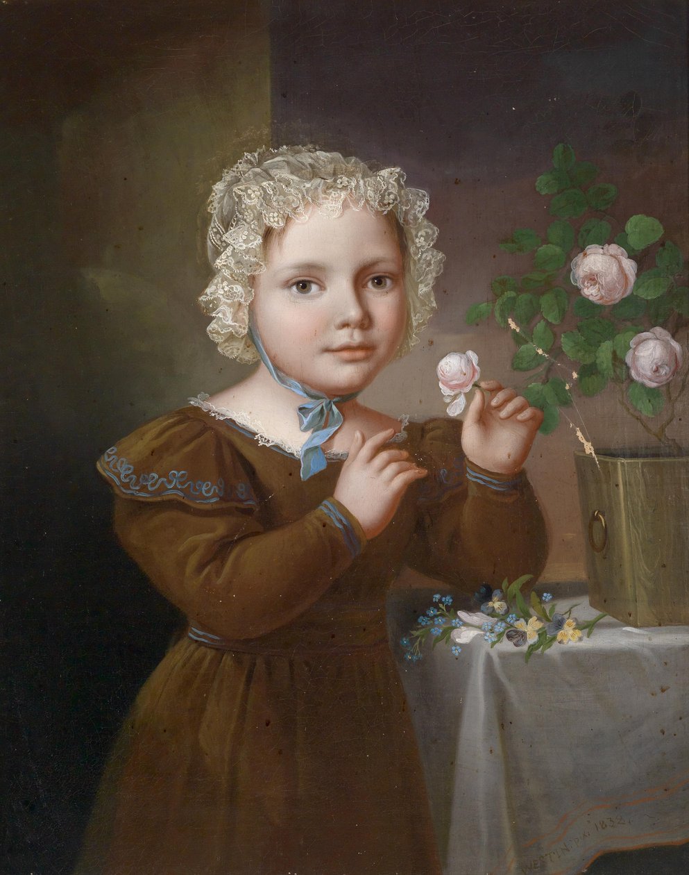 Meisje met rozen door Fredric Westin