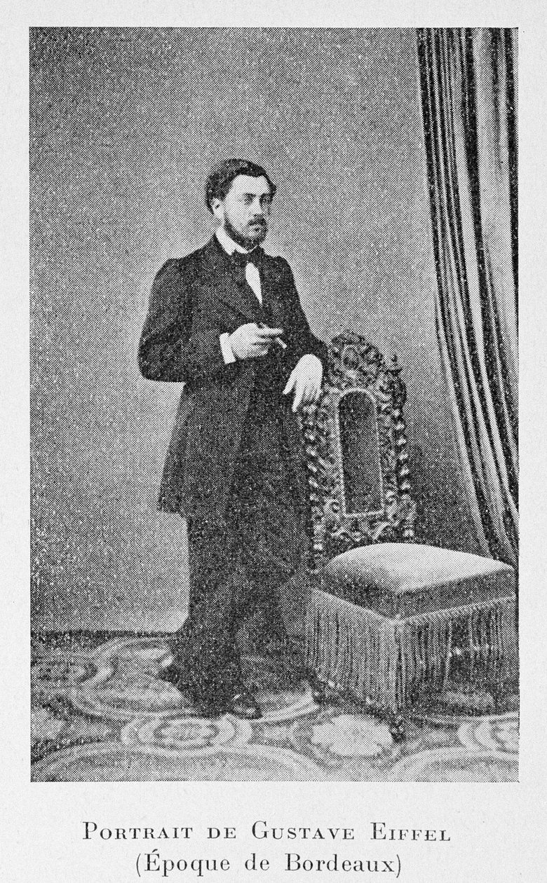 Alexandre Gustave Eiffel ten tijde van Bordeaux, ca. 1858 door French Photographer
