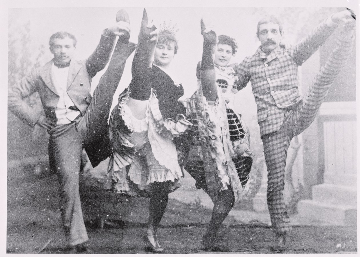 De Can-Can dansen, eind 19e eeuw door French Photographer