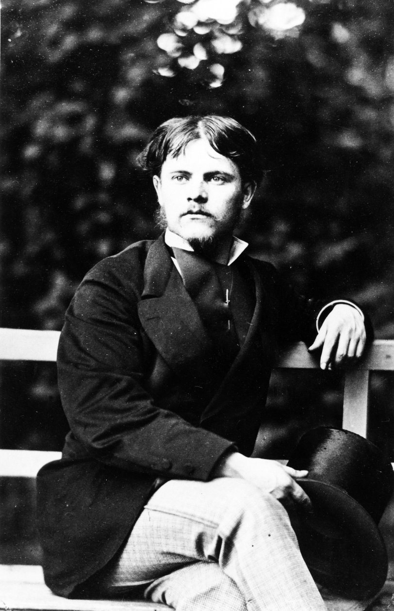 Portret van Jules Bastien-Lepage, c.1870s door French Photographer