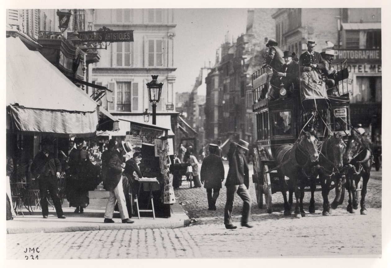 Uitzicht op Parijs, ca. 1900 door French Photographer