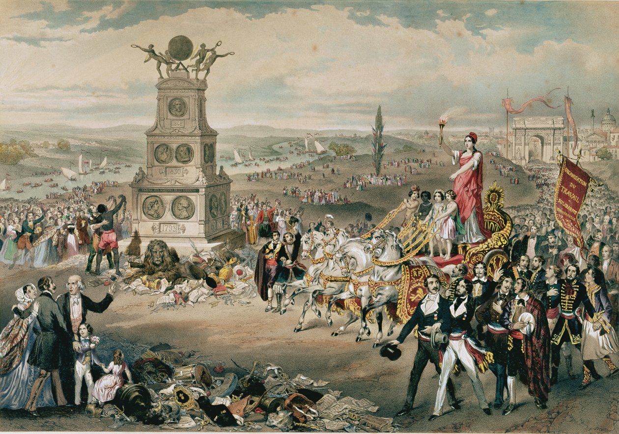 Jubileum van de Universele Democratische en Sociale Republiek, 1848 door French School