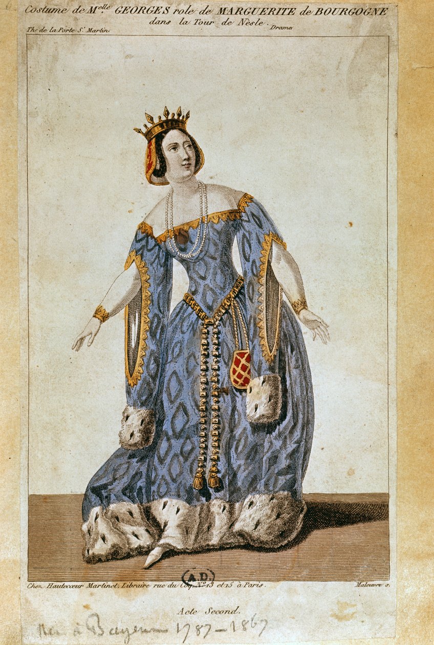 Mademoiselle George als Marguerite in Act II van 