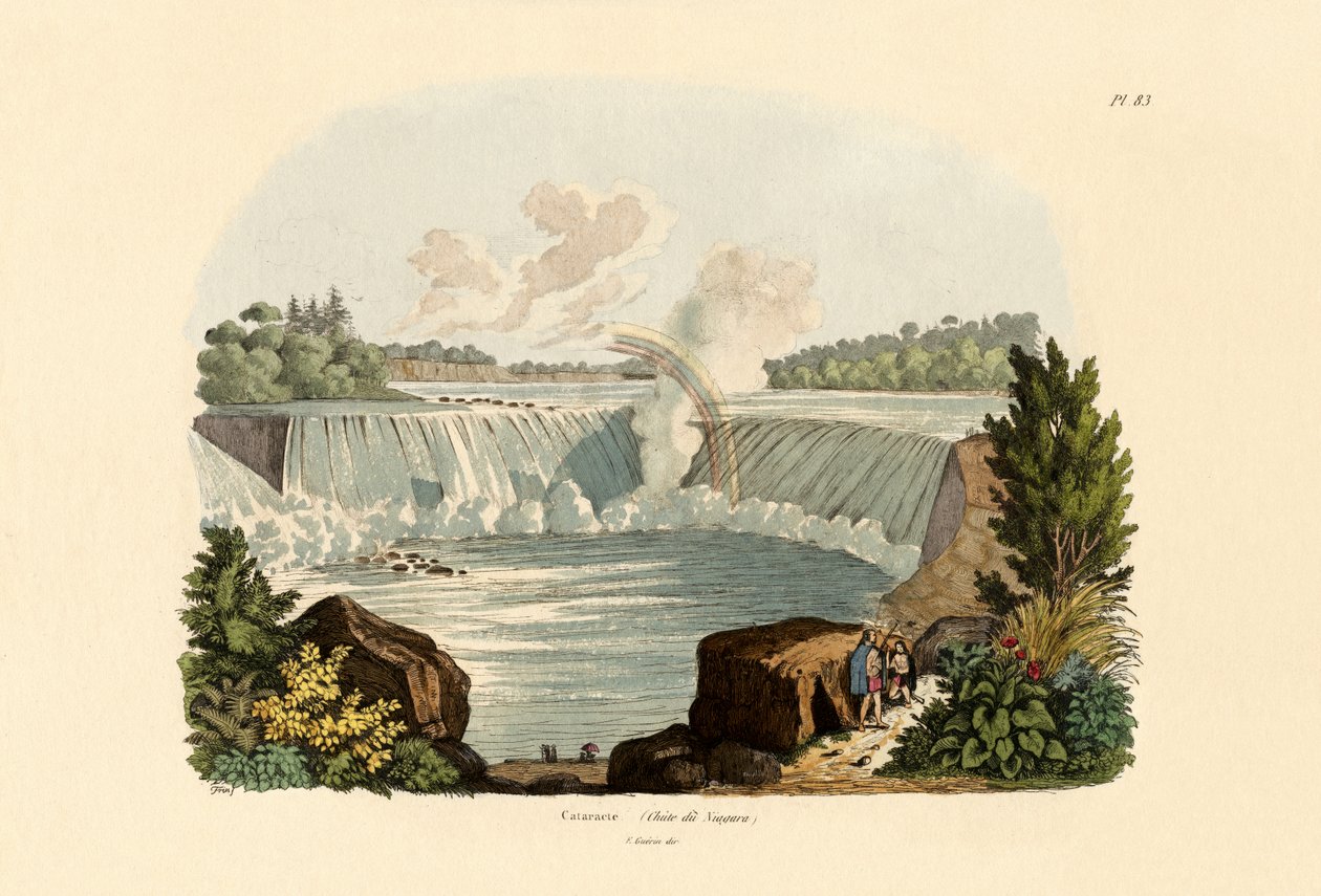 Niagara Watervallen door French School