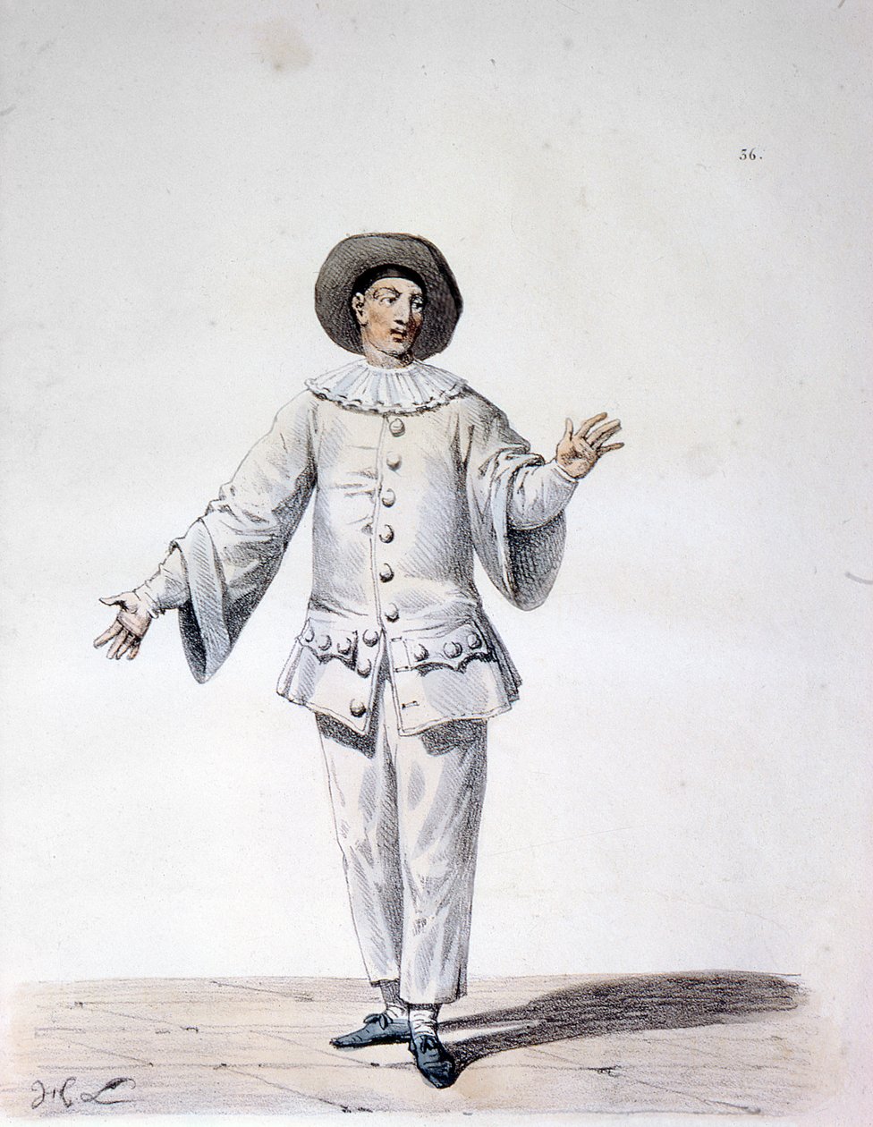 Pierrot door French School