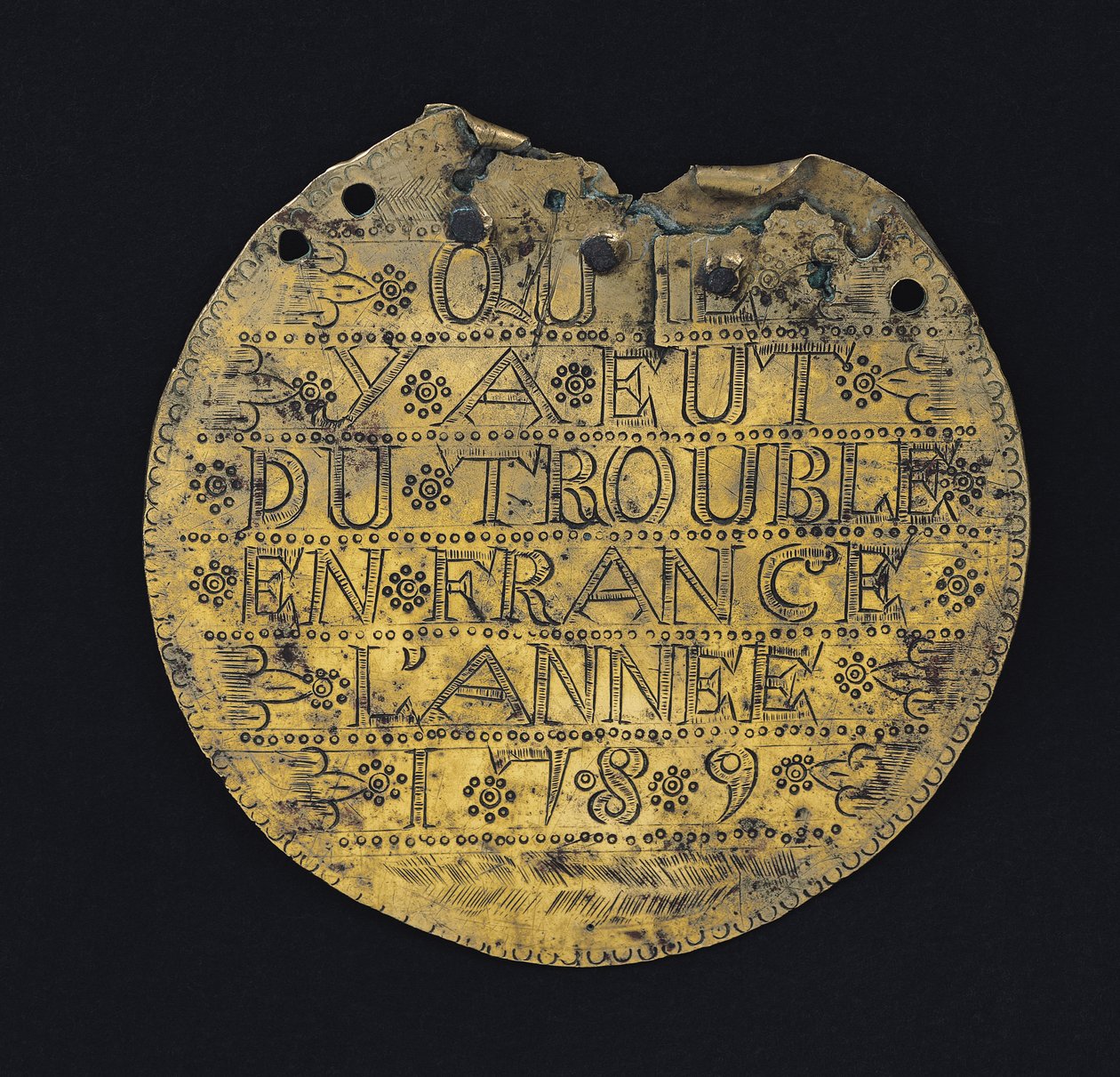 Plaquette met de tekst 