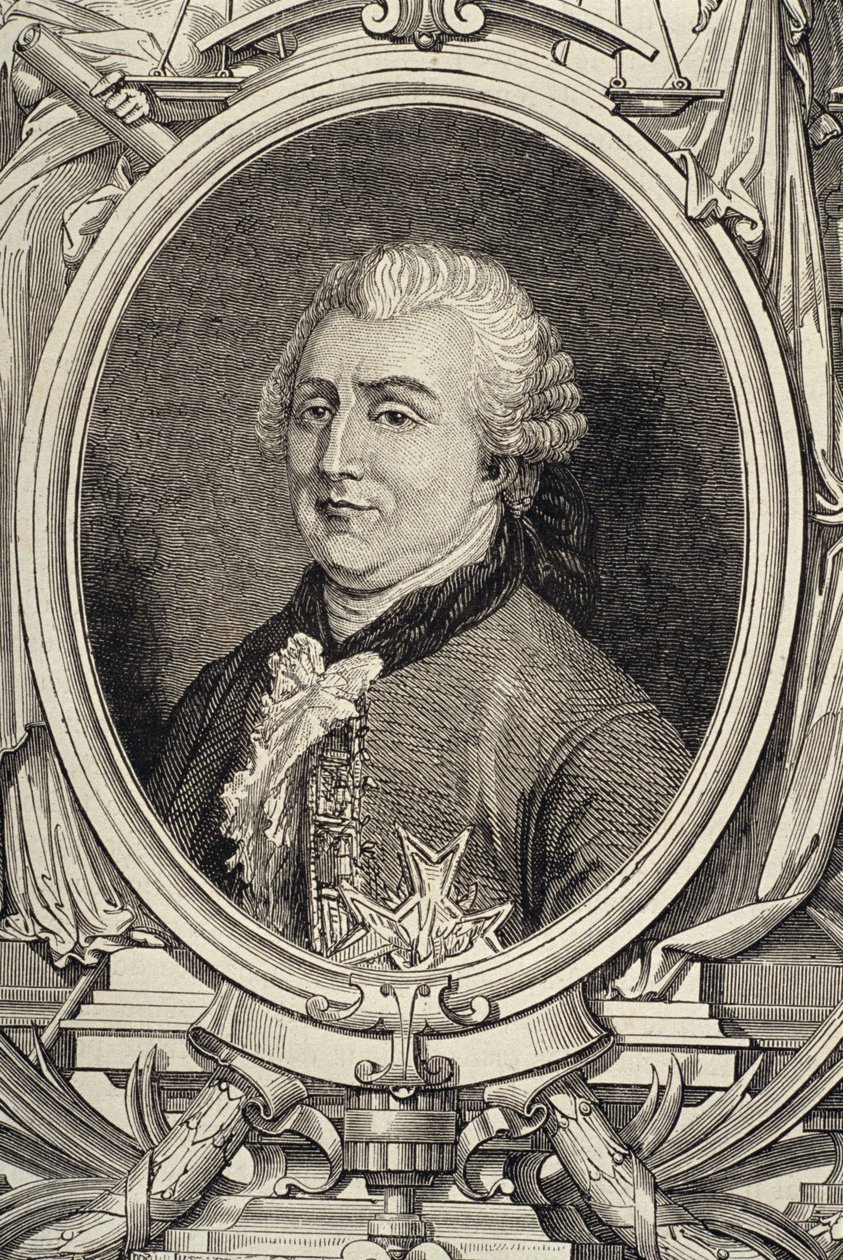 Portret van Charles Gravier, Graaf van Vergennes (1719-87) door French School