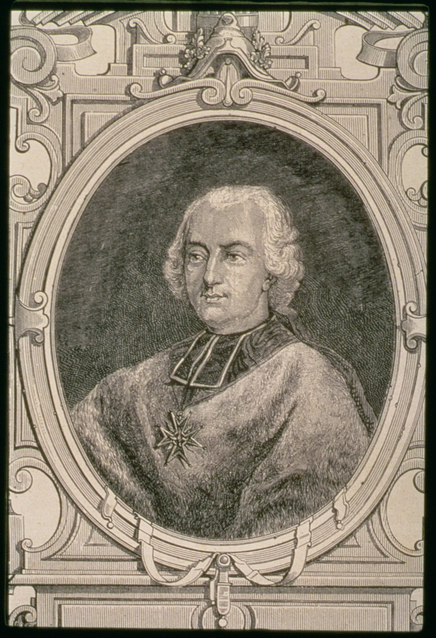 Portret van Louis Rene Edouard, Prins van Rohan-Guemenee (1734-1803) door French School