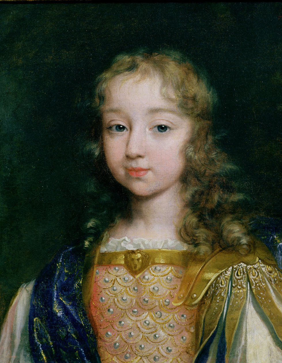 Portret van Lodewijk XIV als kind door French School