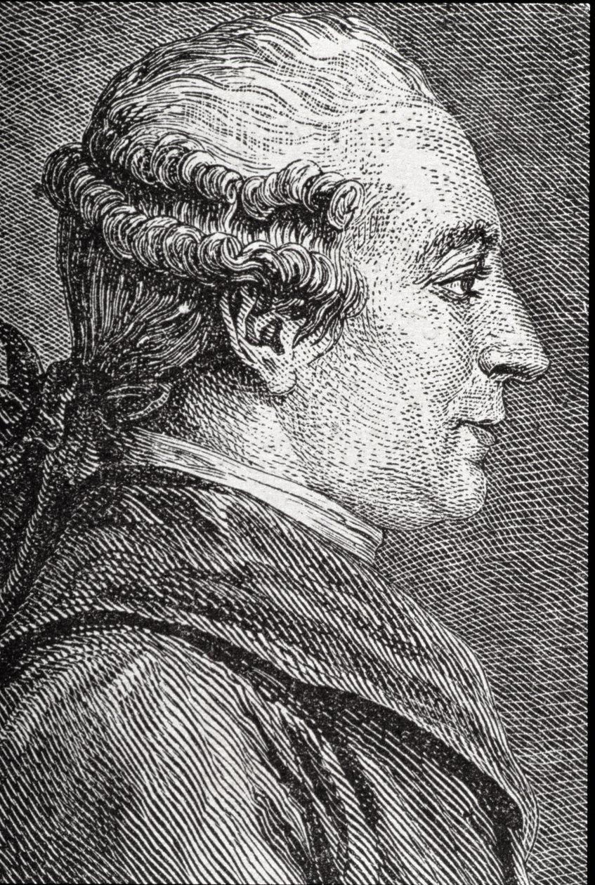Portret van Pierre Augustin Caron de Beaumarchais (1732-99) door French School