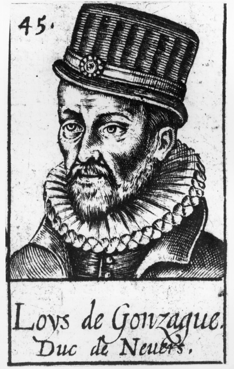 Portret van Prins Ludovico van Gonzaga (geboren in Mantua 1539-overleden in Parijs 1595) door French School