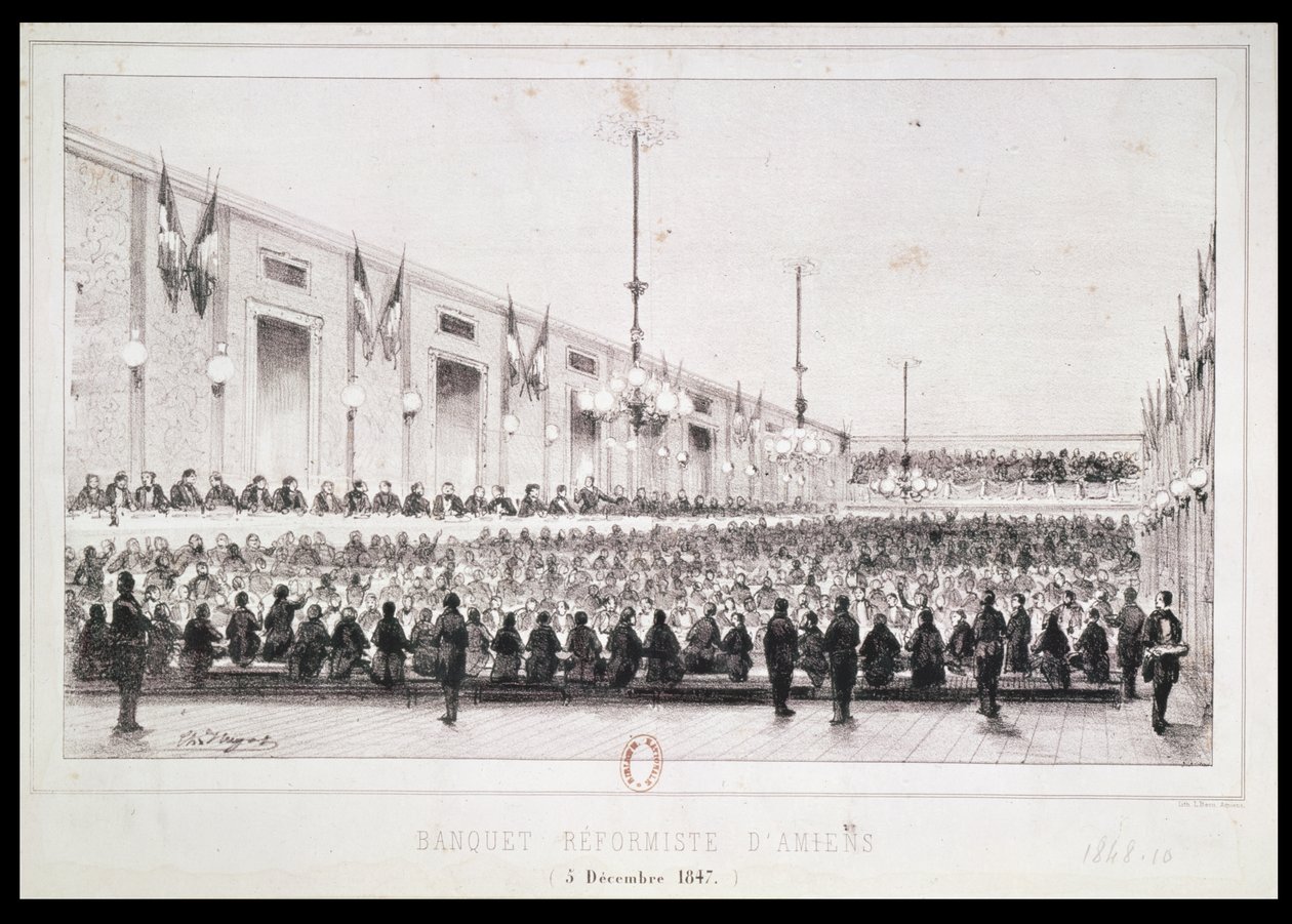 Reformistisch banket in Amiens, 5 december 1847 door French School