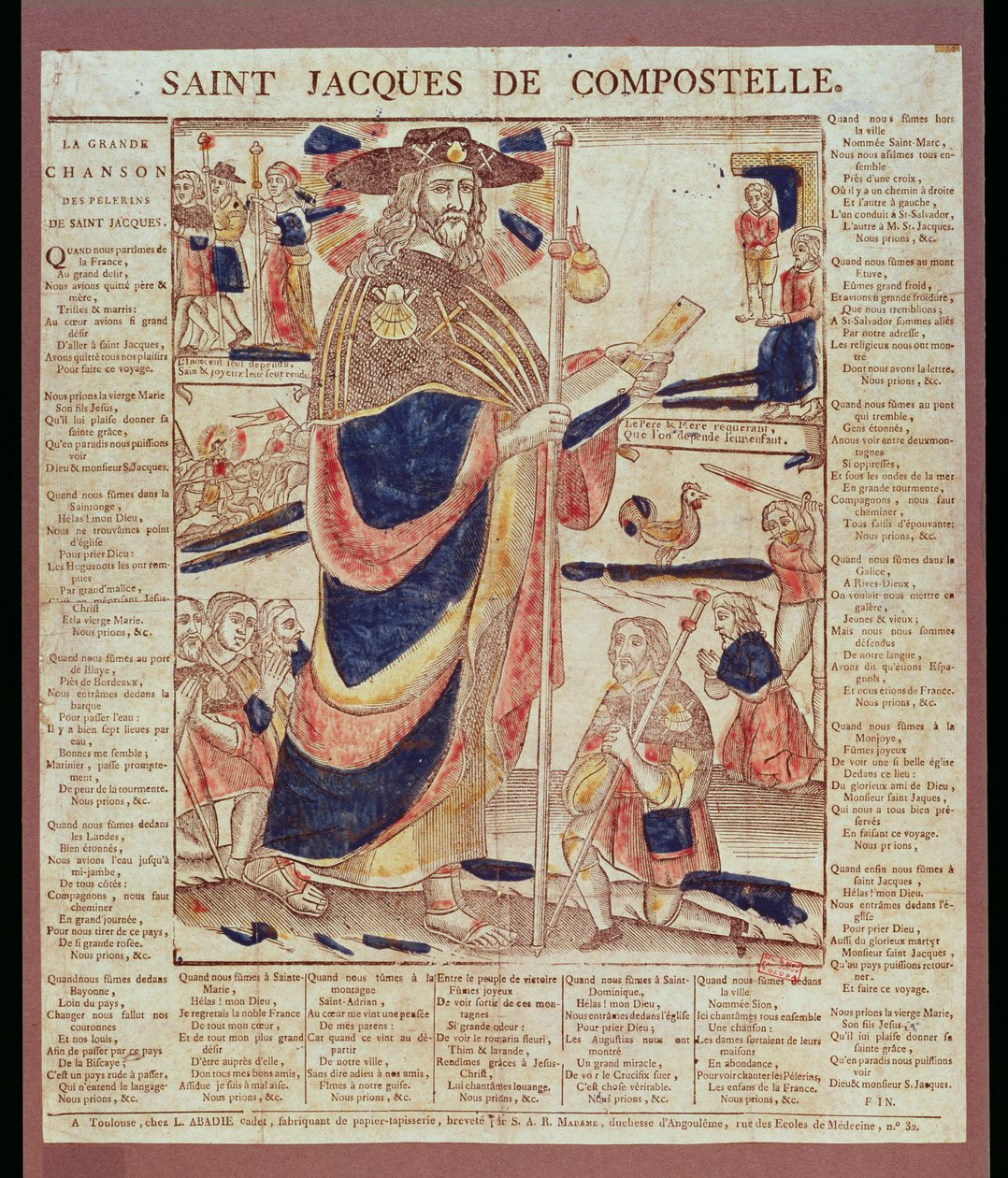 St. Jacobus van Compostela, c.1824 door French School