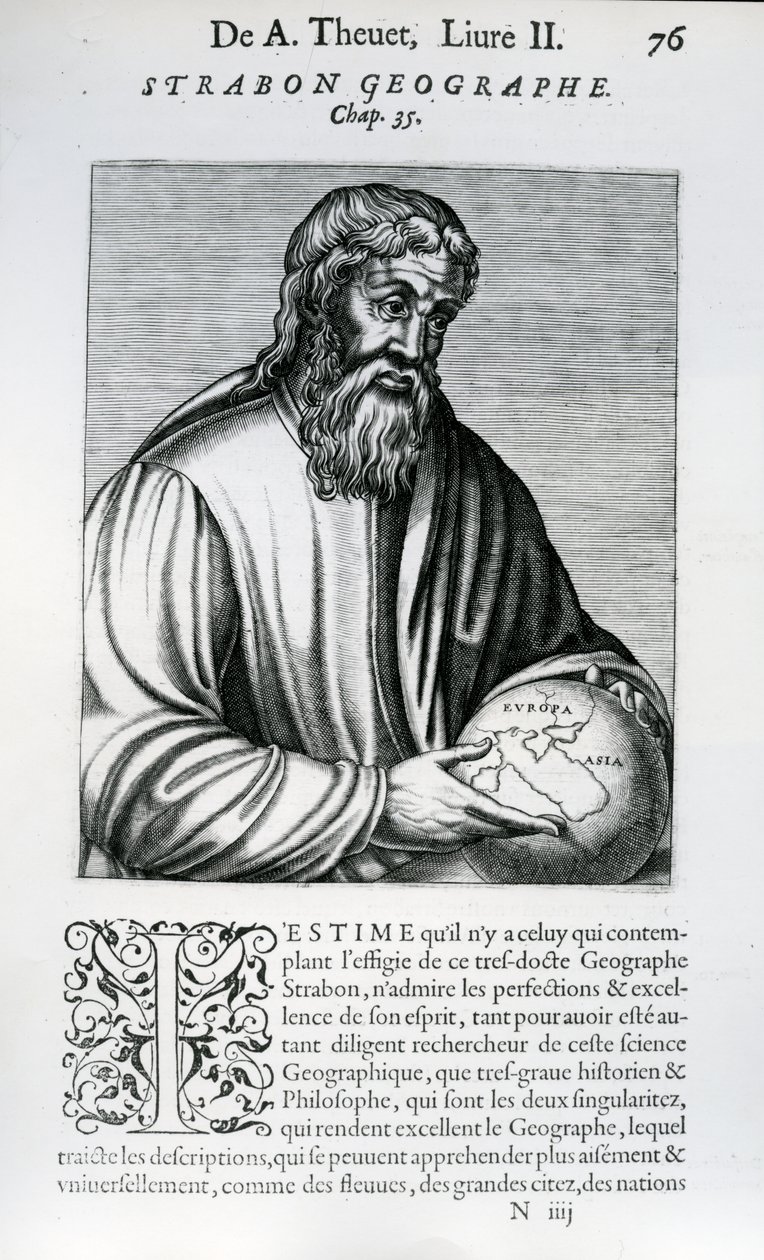 Strabo, illustratie uit Andre Thevet