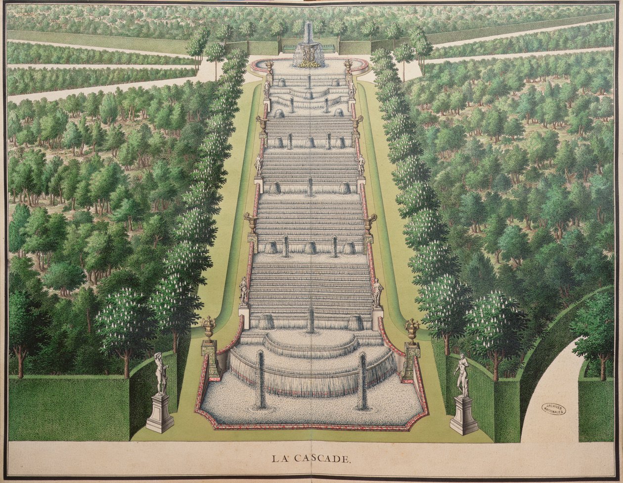 T.1 n.27 Plan van de Fontein bij Marly, 1714 door French School