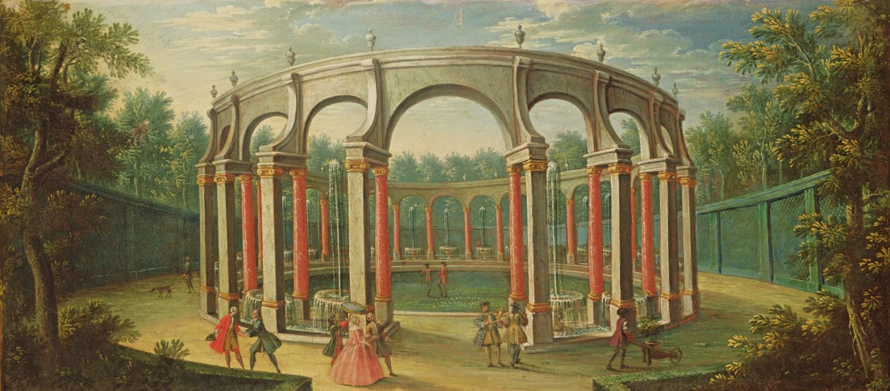 Het Bosquet de la Colonnade in Versailles, begin achttiende eeuw door French School