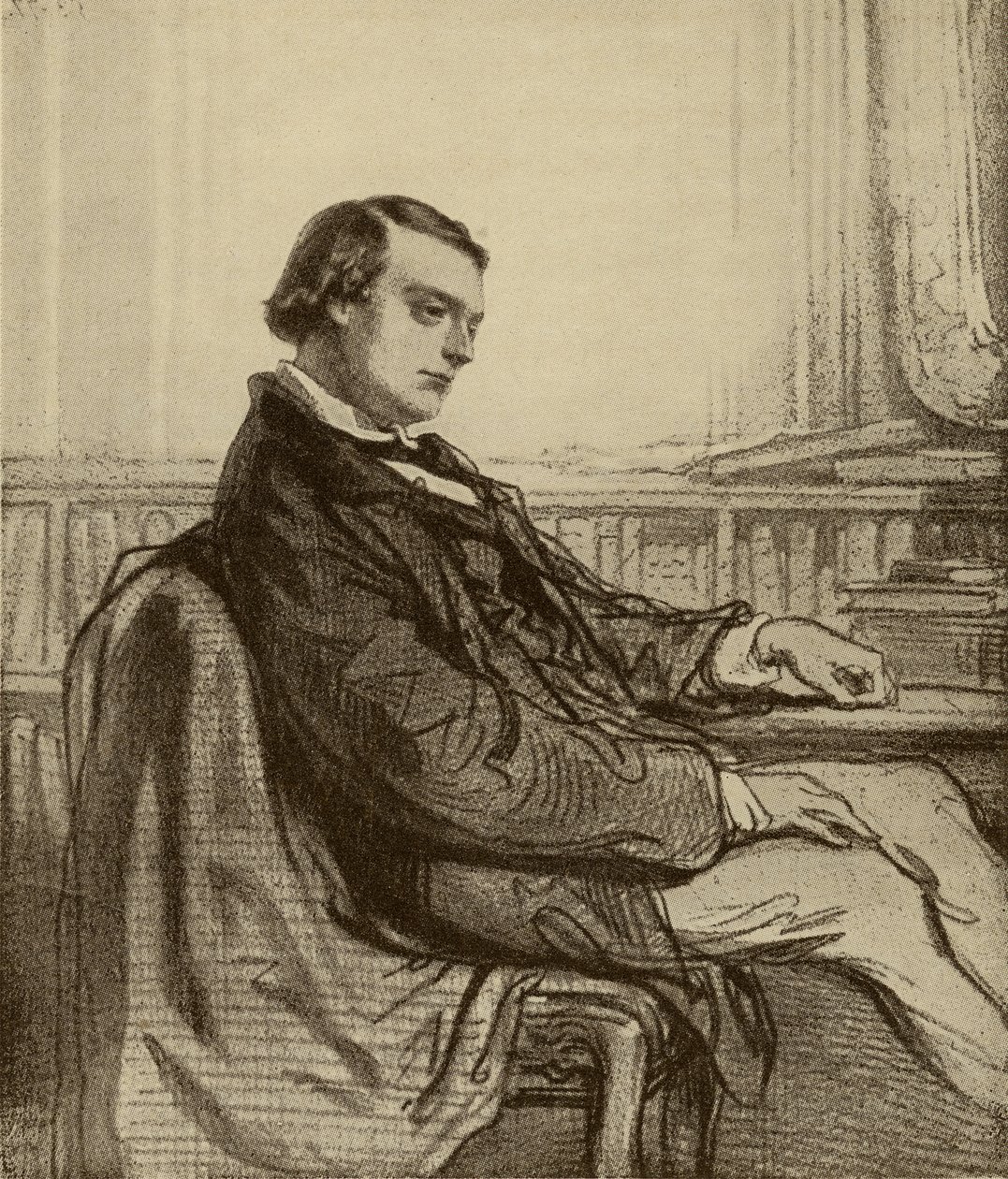 Theodore de Banville (1823-91) door French School