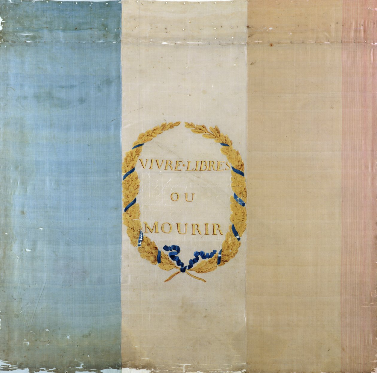 Tricolore met het motto 