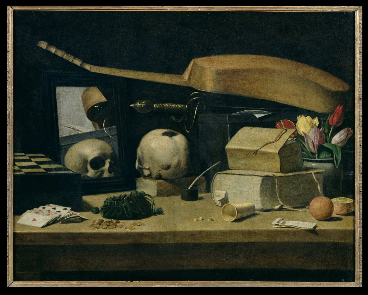 Vanitas door French School