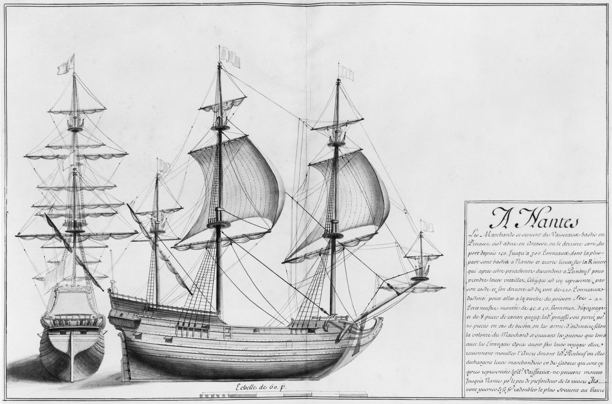 Schepen, Nantes, illustratie uit 