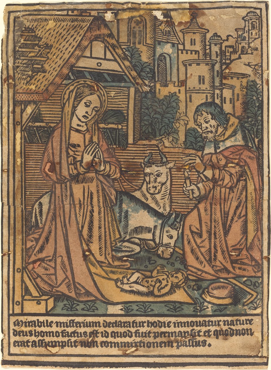 De geboorte door French 15th Century