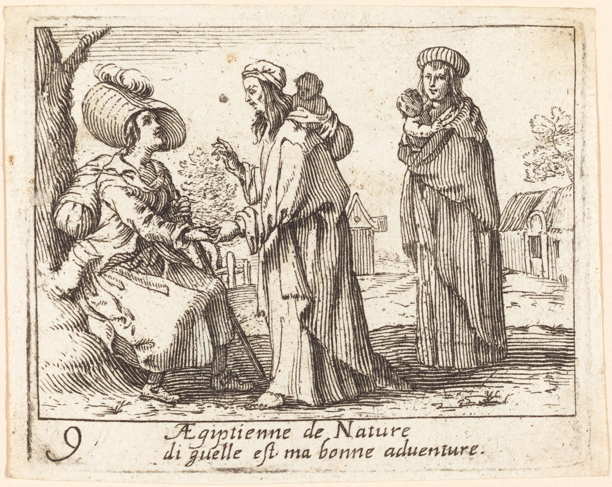 Bohemiens door French 17th Century