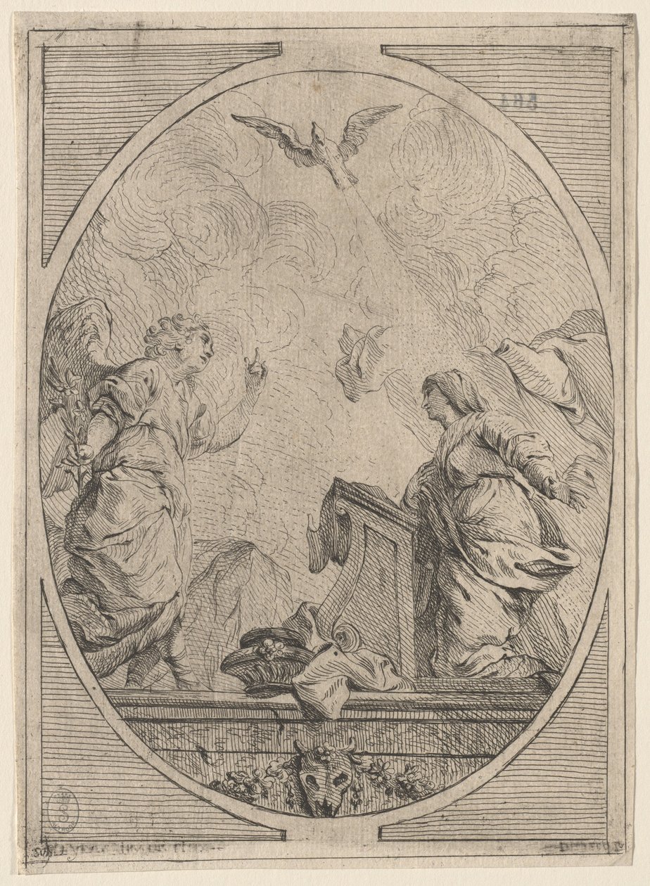 De Aankondiging door French 18th Century after Pierre Hubert Subleyras