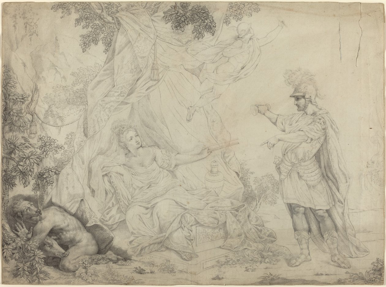 Circe en Ulysses door French 19th Century