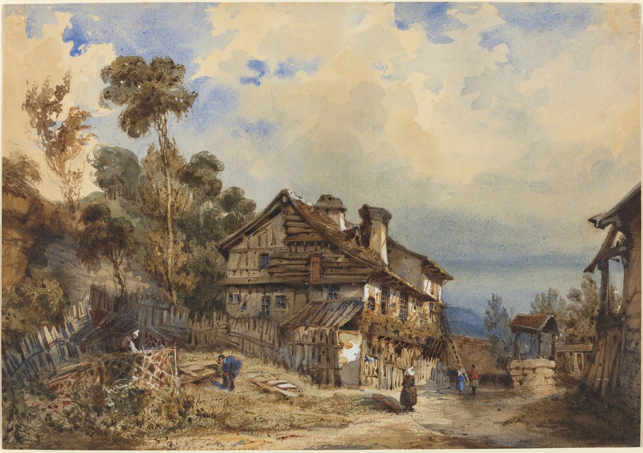 Rustiek Landschap door French 19th Century