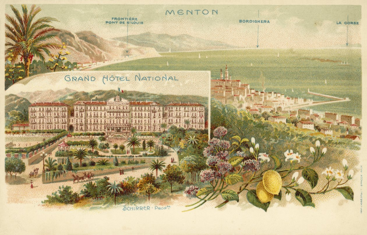 Grand Hotel National, Menton door French Photographer