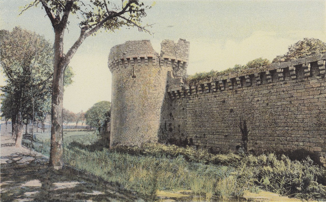 Guerande, De stadsmuren en de Gaudinais-toren door French Photographer