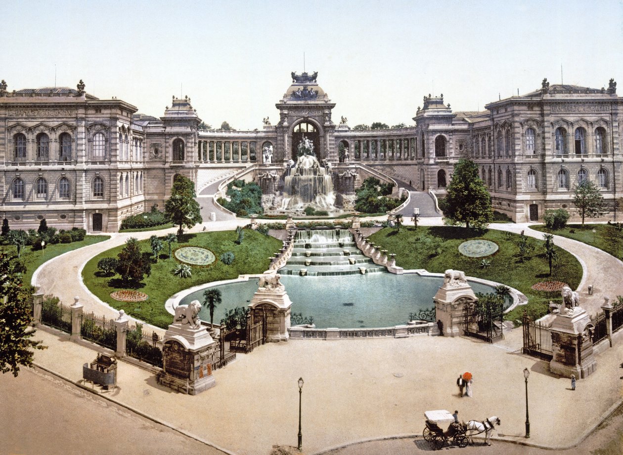 Palais Longchamps, Marseille, 1890-1900 door French Photographer