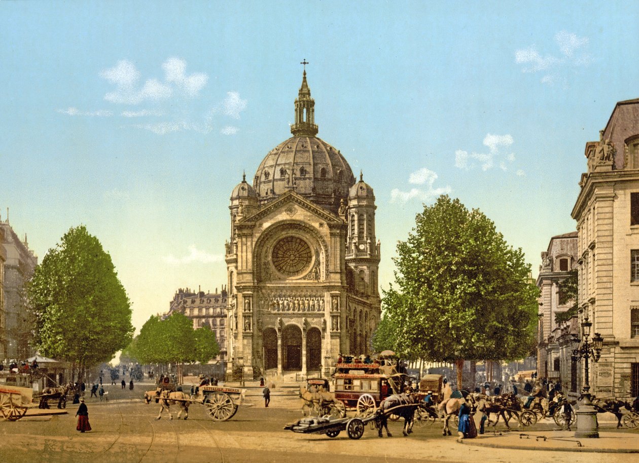 Saint-Augustin, Parijs, gepubliceerd ca. 1900 door French Photographer