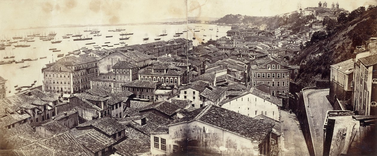 Uitzicht op Bahia, ca. 1864-8 door French Photographer