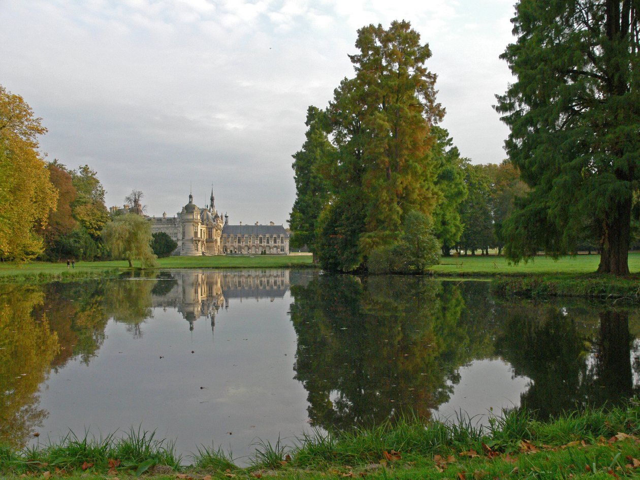 Een uitzicht op het Kasteel door French School