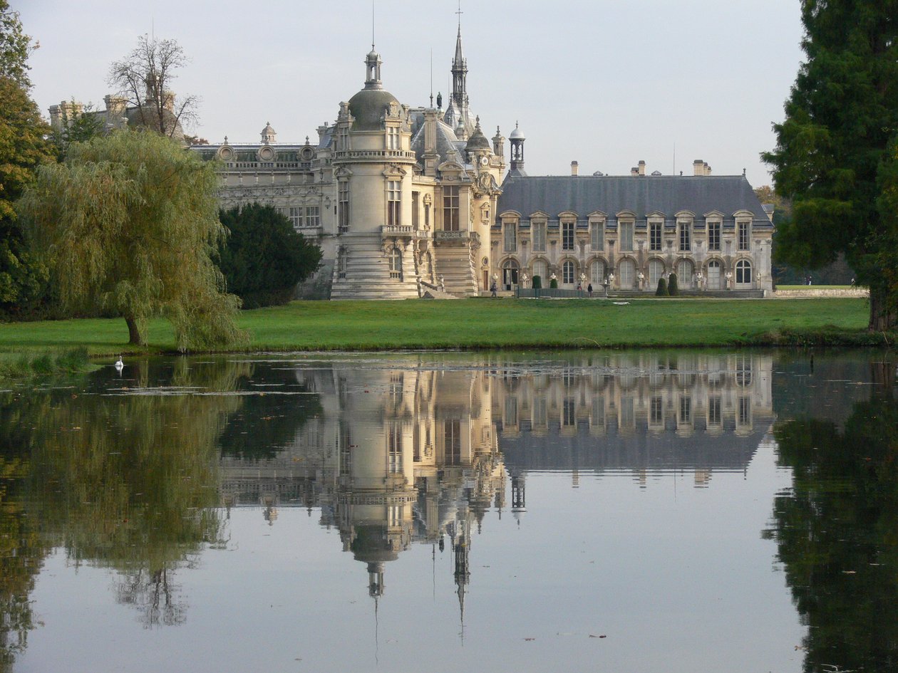 Een uitzicht op het Kasteel door French School
