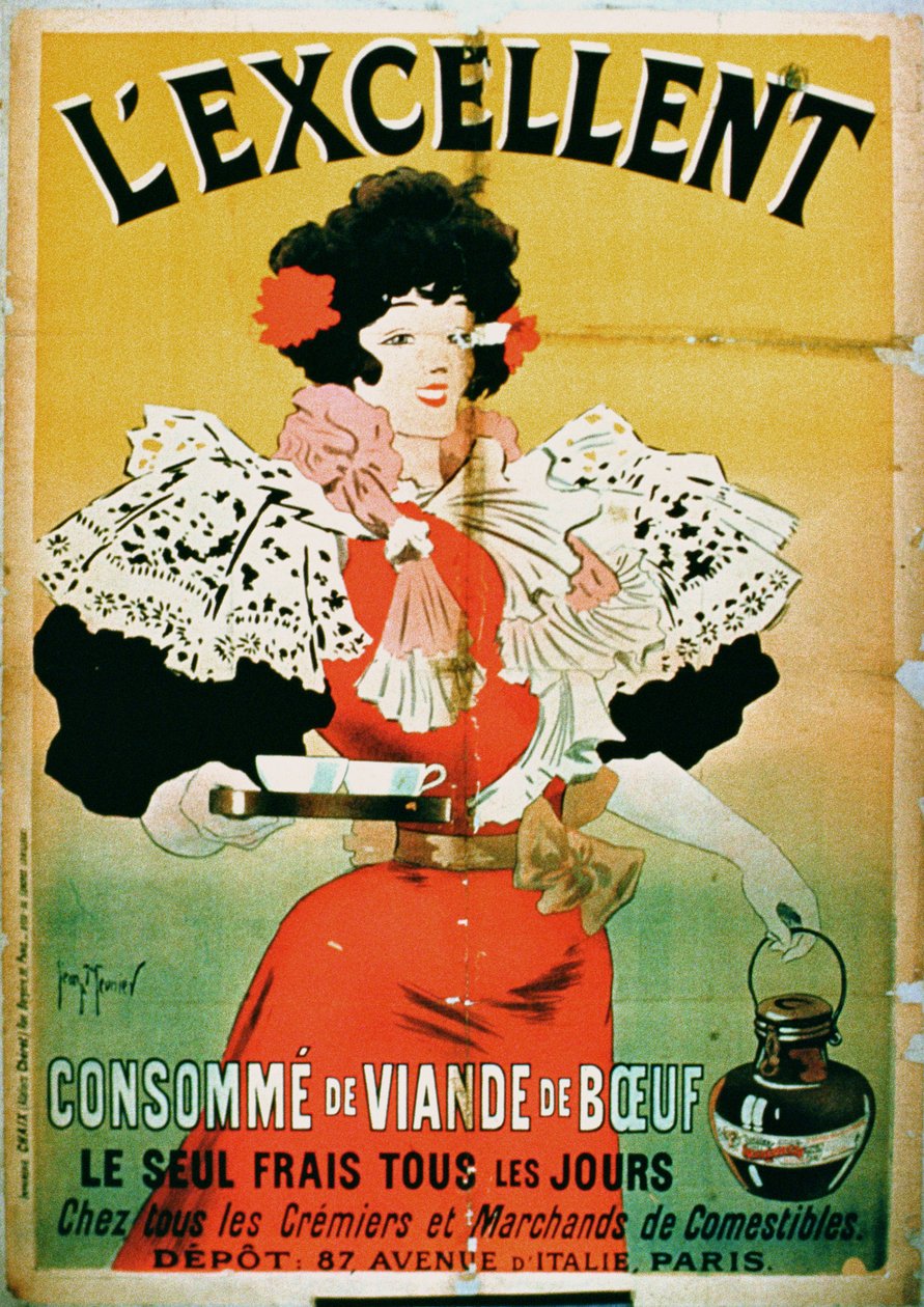 Advertentie voor LExcellent Beef Consomme door French School
