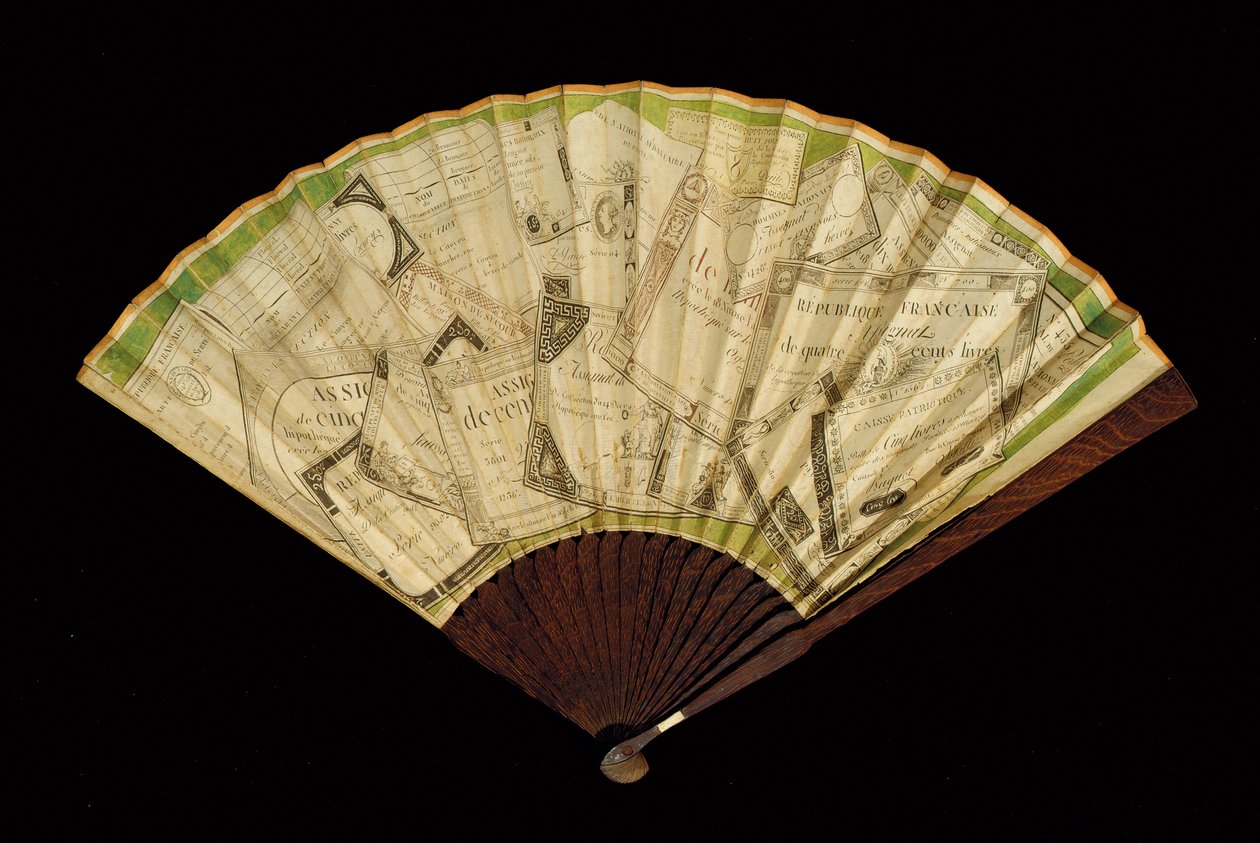Een Assignat waaier, ca. 1796 door French School