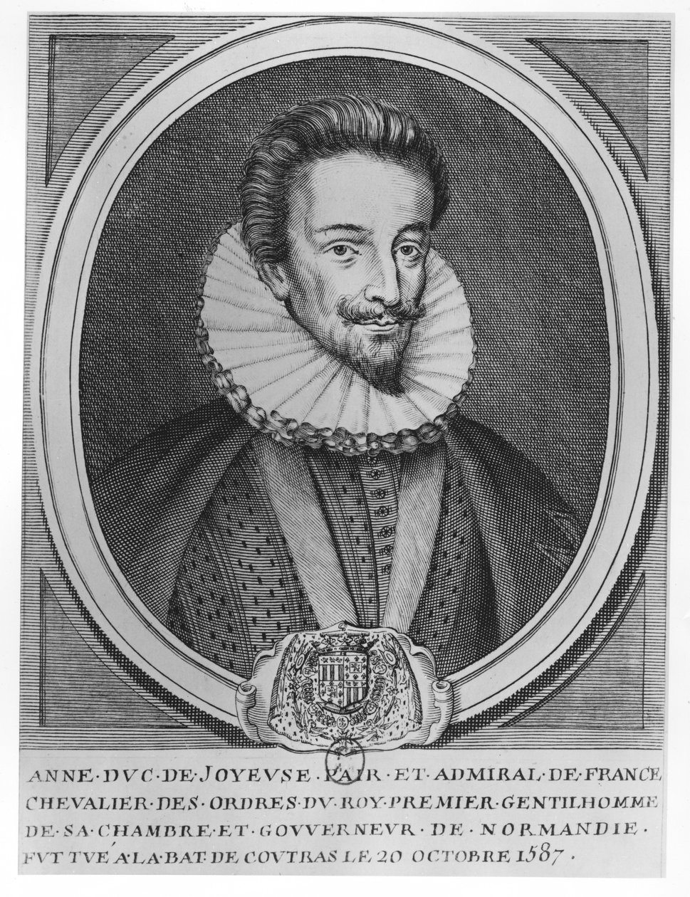 Anne, Hertog van Joyeuse (gravure) door French School