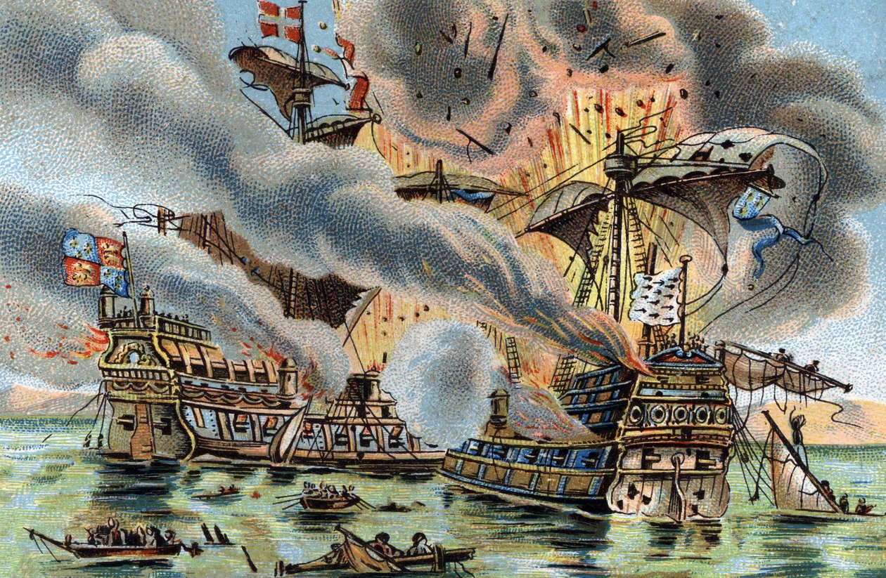 Slag bij Kaap Saint-Mathieu op 10 augustus door French School