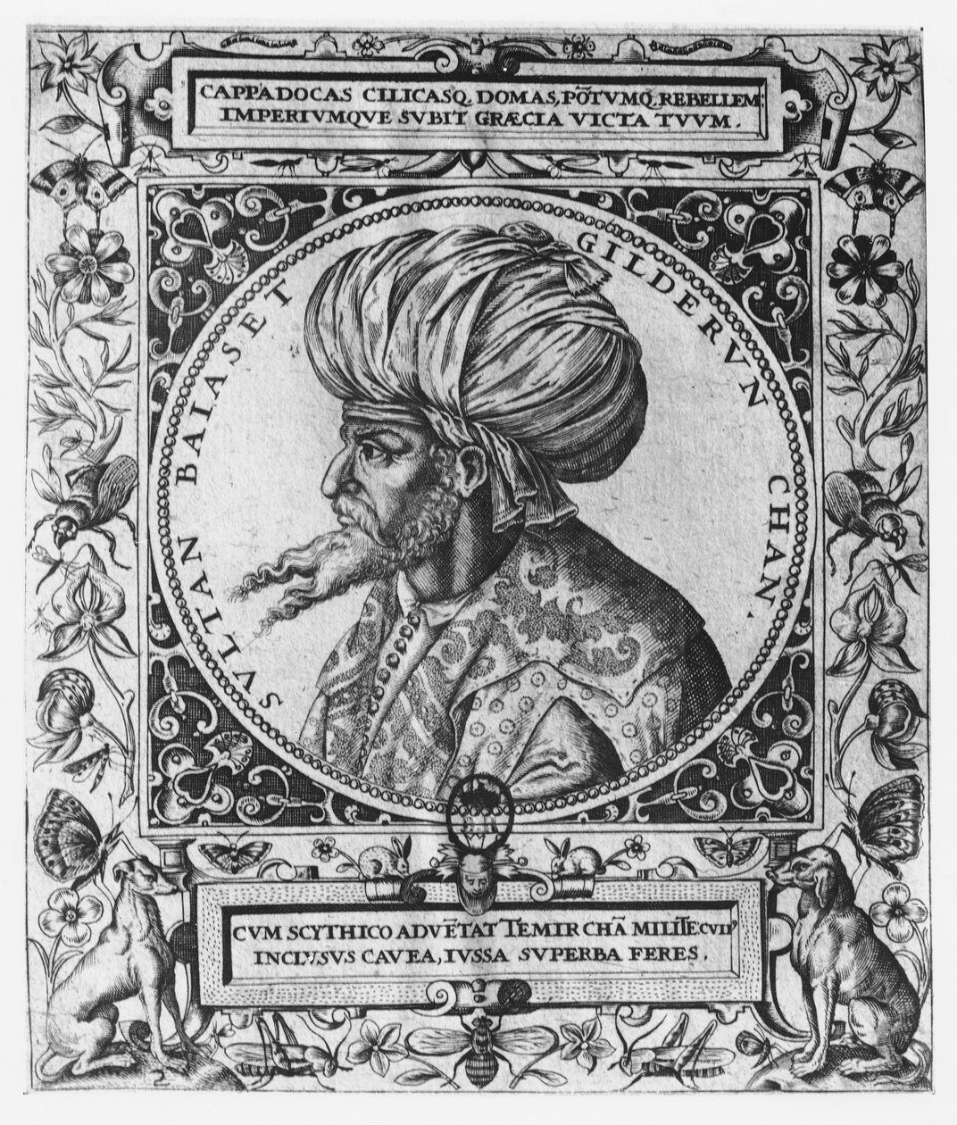 Bayezid I (gravure) door French School