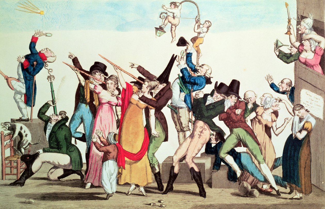 Karikatuur van de Komeet van 1811, ca. 1811 door French School