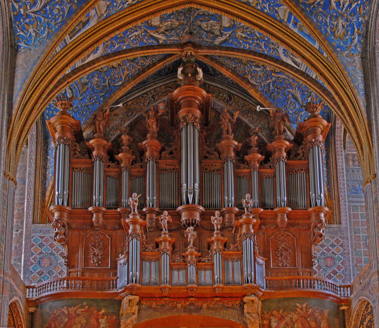 Afbeelding van het orgel door French School