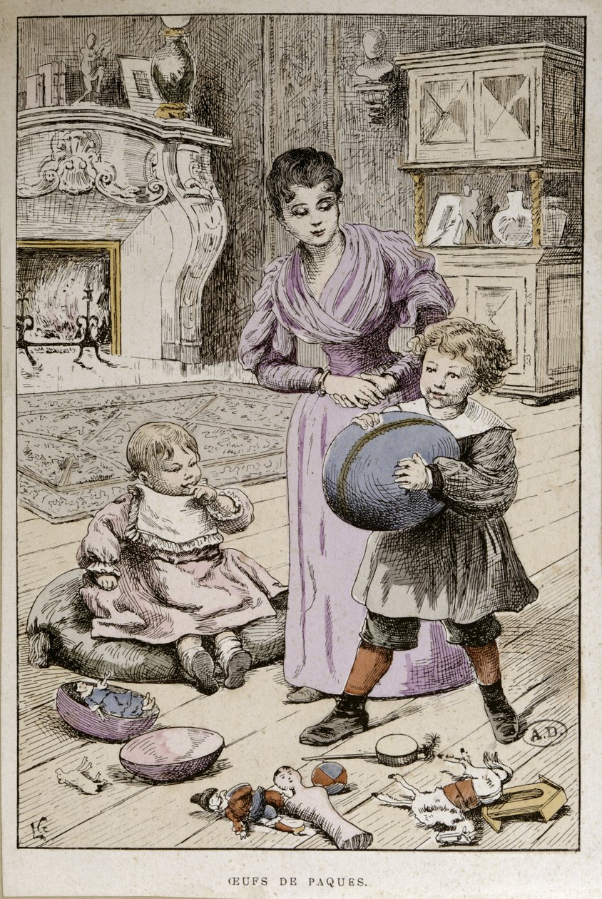 Paaseieren, ca. 1890 door French School