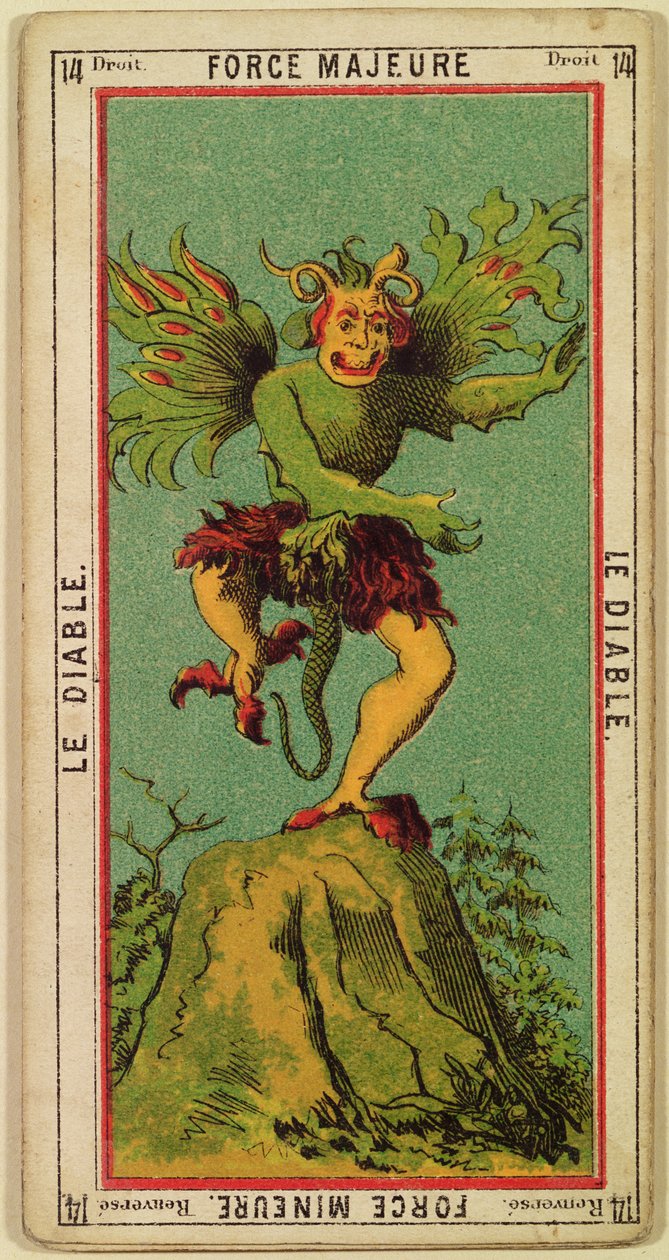 Overmacht, De Duivel tarotkaart door French School