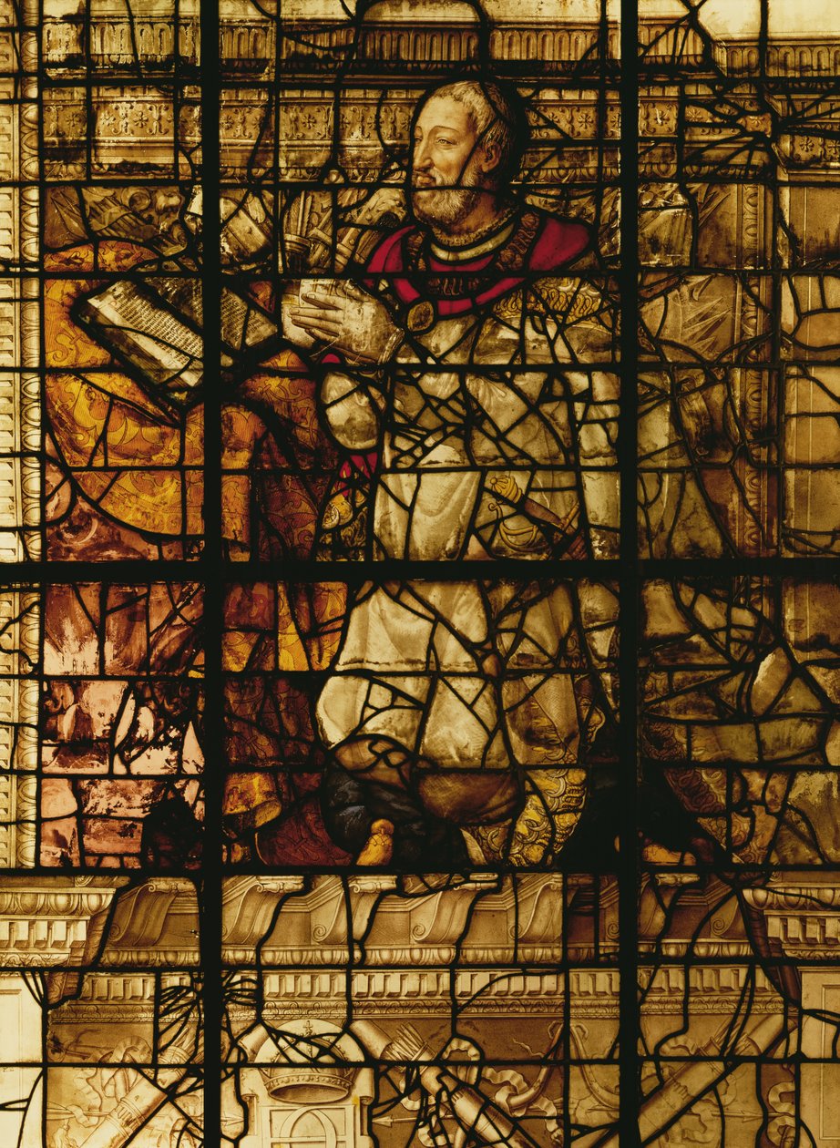 Francis I in gebed door French School