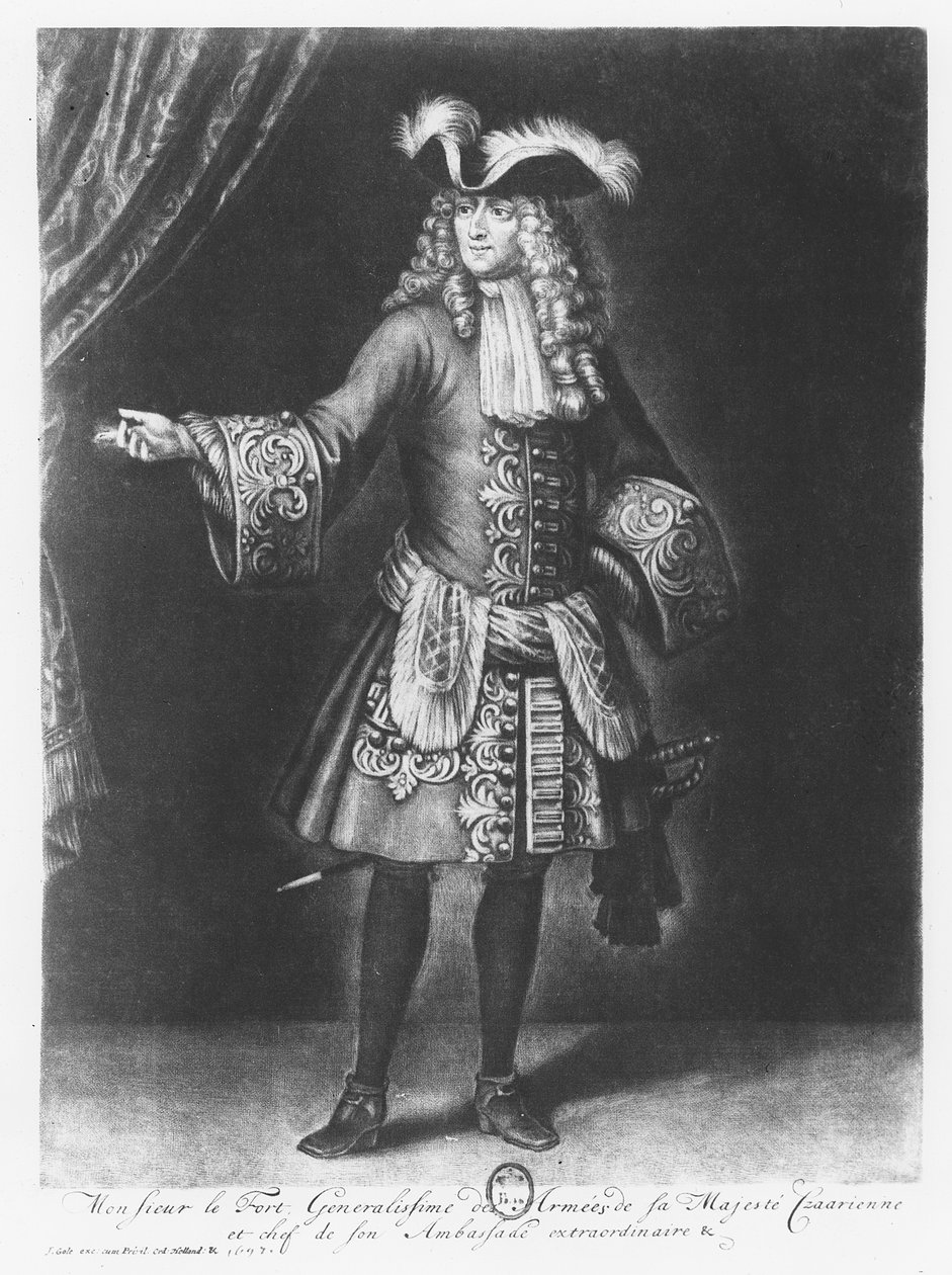 Franz Lefort (gravure) door French School